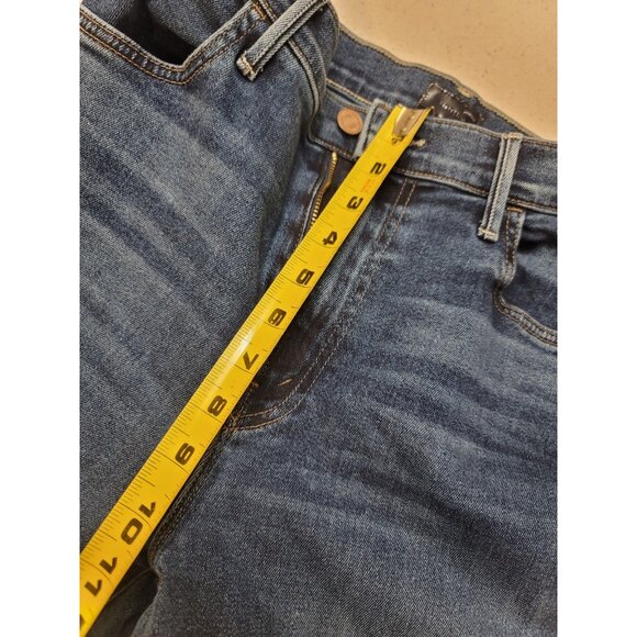 MOTHER The Hustler Roller Heel High Rise Wide Leg Jeans Women's Size 29 Blue - Picture 9 of 10